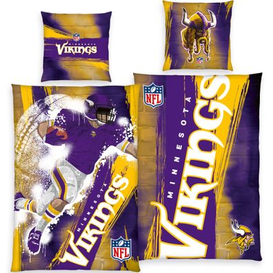 NFL Bettwäsche Minnesota Vikings Player Linon / Renforcé