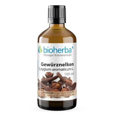 Bioherba Gewürznelken Syzygium aromaticum L. Tropfen Tinktur