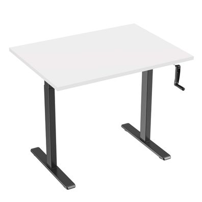 Schreibtisch höhenverstellbar Handkurbel ergonomisch Bürotisch Arbeitstisch