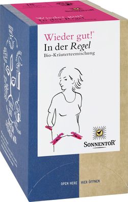 3x Sonnentor In der Regel Tee Wieder gut!®, Doppelkammerbeutel 27g