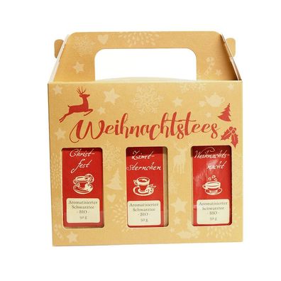 Rauf Tee Weihnachts-Schwarztees 3er-Set Bio