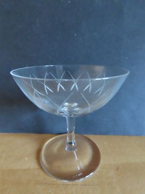 Likörgläser Likörglas Likörschale flach mit Schliff Glas
