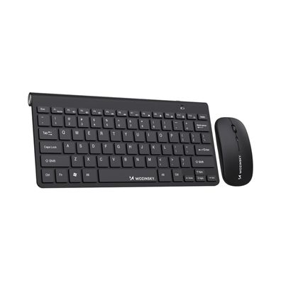 Wozinsky WZKM-078 Kabelloses Qwerty-Tastatur und Maus Set Schwarz