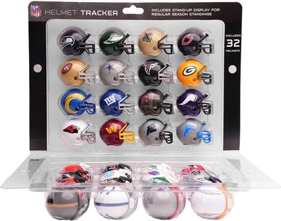 32 teiliges NFL Helm Riddell Pocket Mini Tracker Set 2026 Footballhelm Helmet