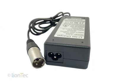 LionTec Ladegerät 16,8V 4A XLR-3 für Powakaddy Freeway II Sport Golf Caddy Akku