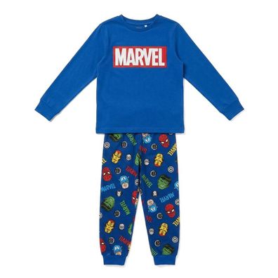 Avengers Kinder Nachtwäsche Zweiteiler lang für Schlafen Freizeit und Übernachtungen