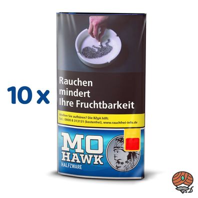 Mohawk HalfZware 10x 30g Drehtabak Zigarettentabak