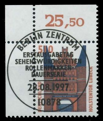 BRD DS Sehensw Nr 1938 ESST zentrisch gestempelt ECKE-OLI X7D04CA