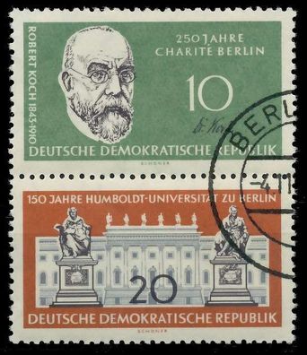 DDR Zusammendruck Nr SZd13 gestempelt SENKR PAAR X12587A