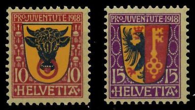 Schweiz PRO Juventute Nr 143-144 ungebraucht X6576BE