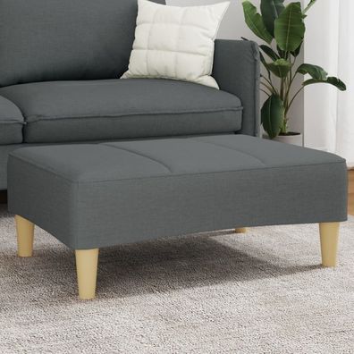vidaXL Fußhocker Dunkelgrau 77x55x31 cm Stoff