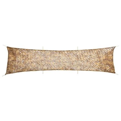 vidaXL Tarnnetz mit Aufbewahrungstasche 613x138 cm Sandfarbe