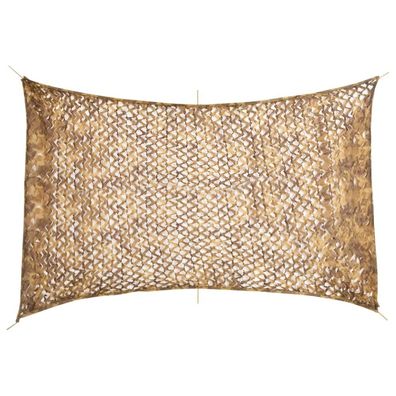 vidaXL Tarnnetz mit Aufbewahrungstasche 410x285 cm Sandfarbe
