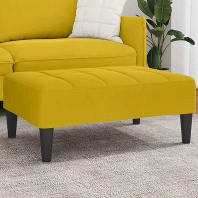 vidaXL Fußhocker Gelb 77x55x31 cm Samt