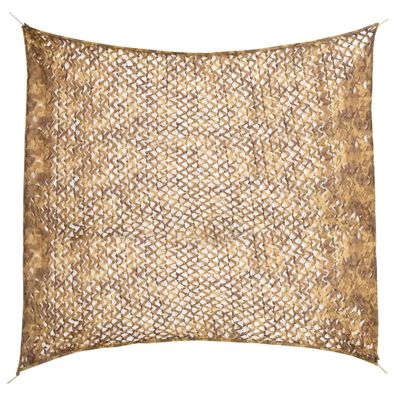 vidaXL Tarnnetz mit Aufbewahrungstasche 316x296 cm Sandfarbe