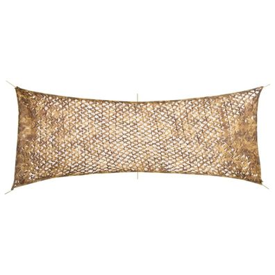 vidaXL Tarnnetz mit Aufbewahrungstasche 412x144 cm Sandfarbe