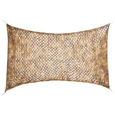 vidaXL Tarnnetz mit Aufbewahrungstasche 292x213 cm Sandfarbe