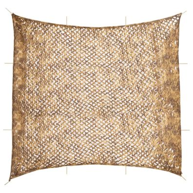 vidaXL Tarnnetz mit Aufbewahrungstasche 614x581 cm Sandfarbe