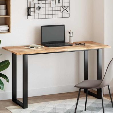 vidaXL Tischplatte Rechteckig 140x60x2 cm Massivholz Akazie