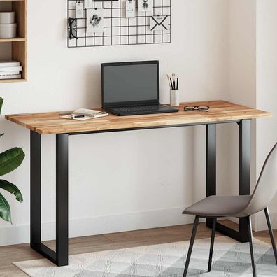 vidaXL Tischplatte Rechteckig 140x60x2 cm Massivholz Akazie
