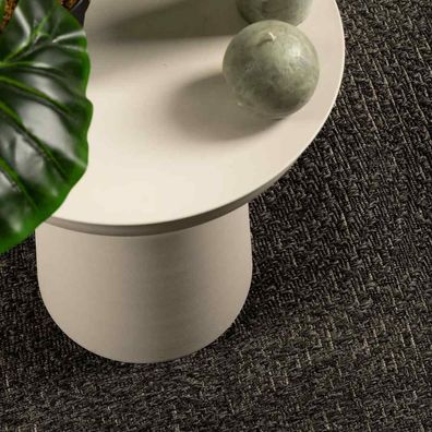 vidaXL Teppich ZIZUR Anthrazit 200x290cm Jute-Optik Indoor und Outdoor