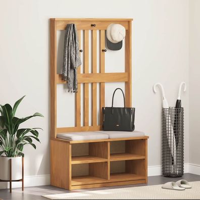 vidaXL Garderobenständer Sandnes 87x40x159,5cm Massivholz Kiefer