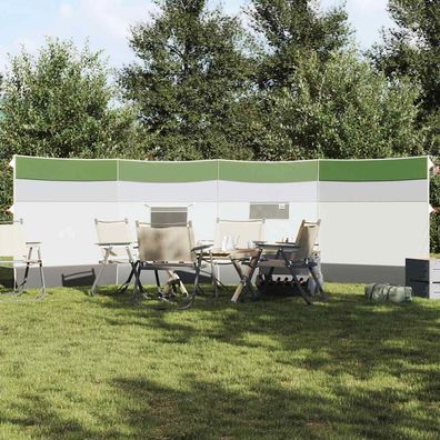 vidaXL Camping-Windschutz Grün 510x153 cm Wasserdicht