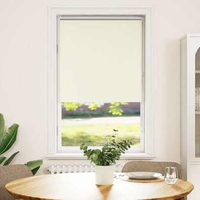 vidaXL Verdunkelungsrollo Cremeweiß 70x130cm Stoffbreite 65,7 cm