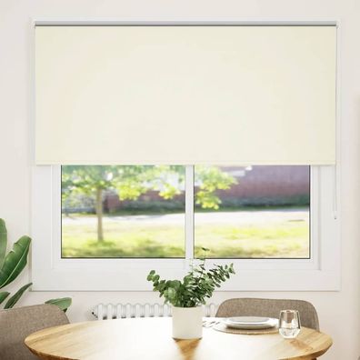 vidaXL Verdunkelungsrollo Cremeweiß 165x150cm Stoffbreite 161,6cm