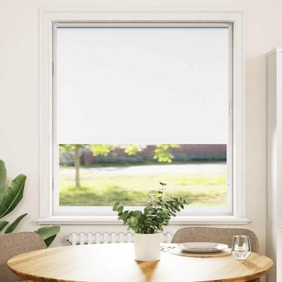 vidaXL Verdunkelungsrollo Weiß 95x175cm Stoffbreite 90,7 cm Polyester