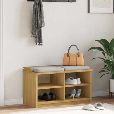 vidaXL Flurbank Sandnes 87x40x50 cm Massivholz Kiefer