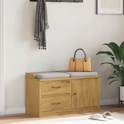 vidaXL Flurbank Sandnes 87x40x50 cm Massivholz Kiefer