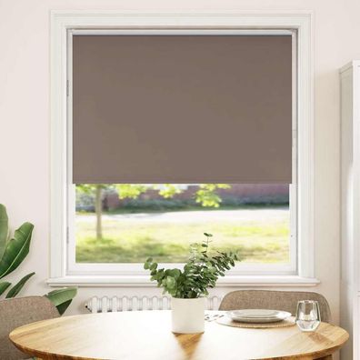 vidaXL Verdunkelungsrollo Kaffeebraun 105x150 cm Stoffbreite 100,7 cm