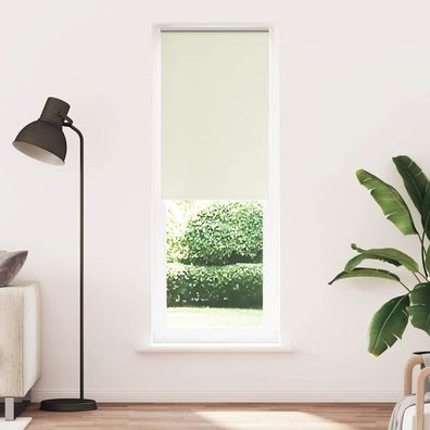 vidaXL Verdunkelungsrollo Cremeweiß 80x210cm Stoffbreite 75,7 cm