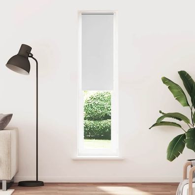 vidaXL Verdunkelungsrollo Weiß 50x210cm Stoffbreite 45,7 cm Polyester