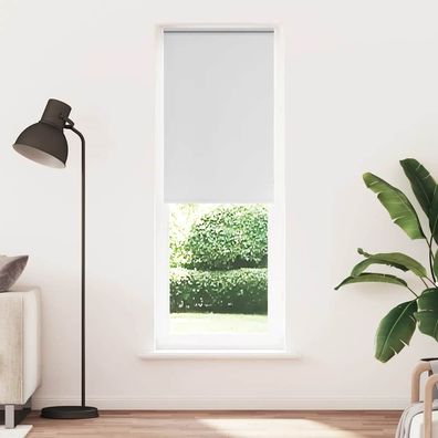 vidaXL Verdunkelungsrollo Weiß 65x210cm Stoffbreite 60,7 cm Polyester