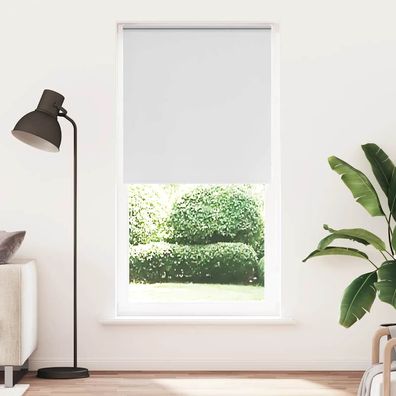 vidaXL Verdunkelungsrollo Weiß 100x230cm Stoffbreite 95,7cm Polyester