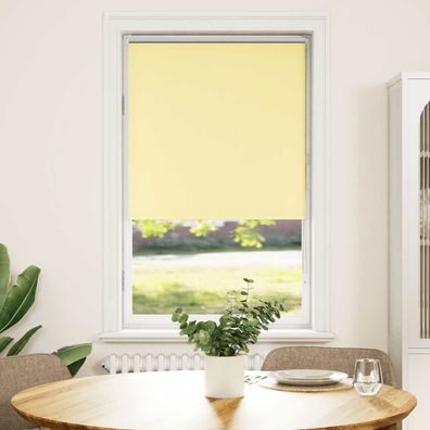 vidaXL Verdunkelungsrollo Gelb 85x130 cm Stoffbreite 80,7 cm Polyester