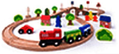 Bahn Acht Set mit Lokomotive und tollem Zubehör - Starterset