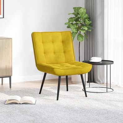 vidaXL Relaxsessel Gelb 64x74x84 cm Samt