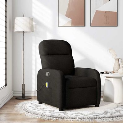 vidaXL Massagesessel Schwarz Stoff