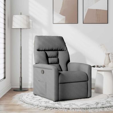 vidaXL Relaxsessel Dunkelgrau Stoff