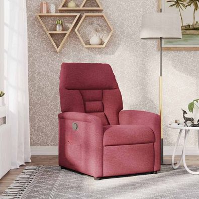 vidaXL Relaxsessel Weinrot Stoff