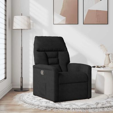 vidaXL Relaxsessel Schwarz Mikrofasergewebe