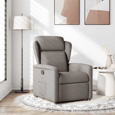 vidaXL Relaxsessel Taupe Stoff