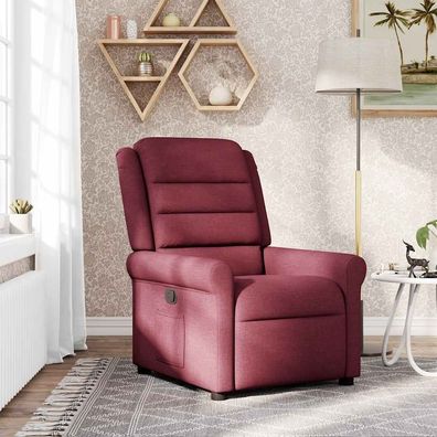 vidaXL Relaxsessel Weinrot Stoff