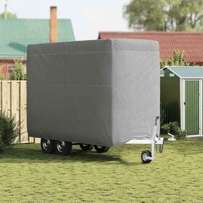 vidaXL Schutzhülle für Pferdeanhänger Grau 396x178x250 cm Vliesstoff