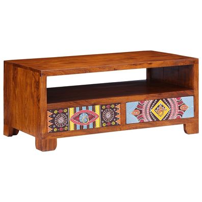 vidaXL Couchtisch 90x50x40 cm Massivholz Akazie