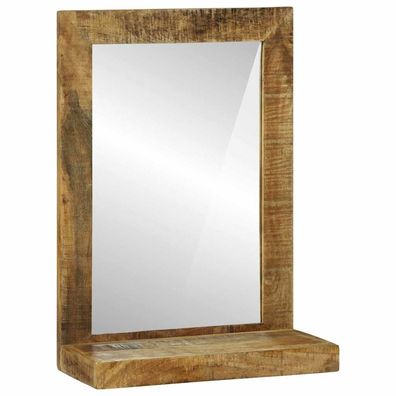 vidaXL Badezimmer Spiegel Braun 50 x 22 x 70 cm Massivholz Mango