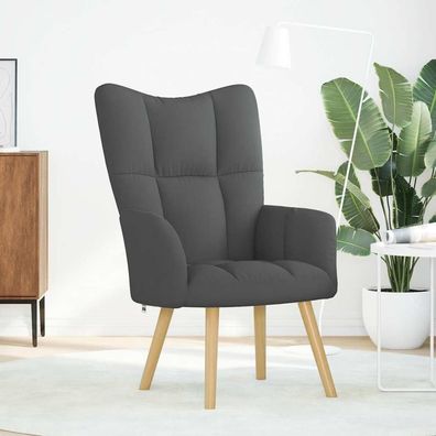 vidaXL Relaxsessel Dunkelgrau Stoff
